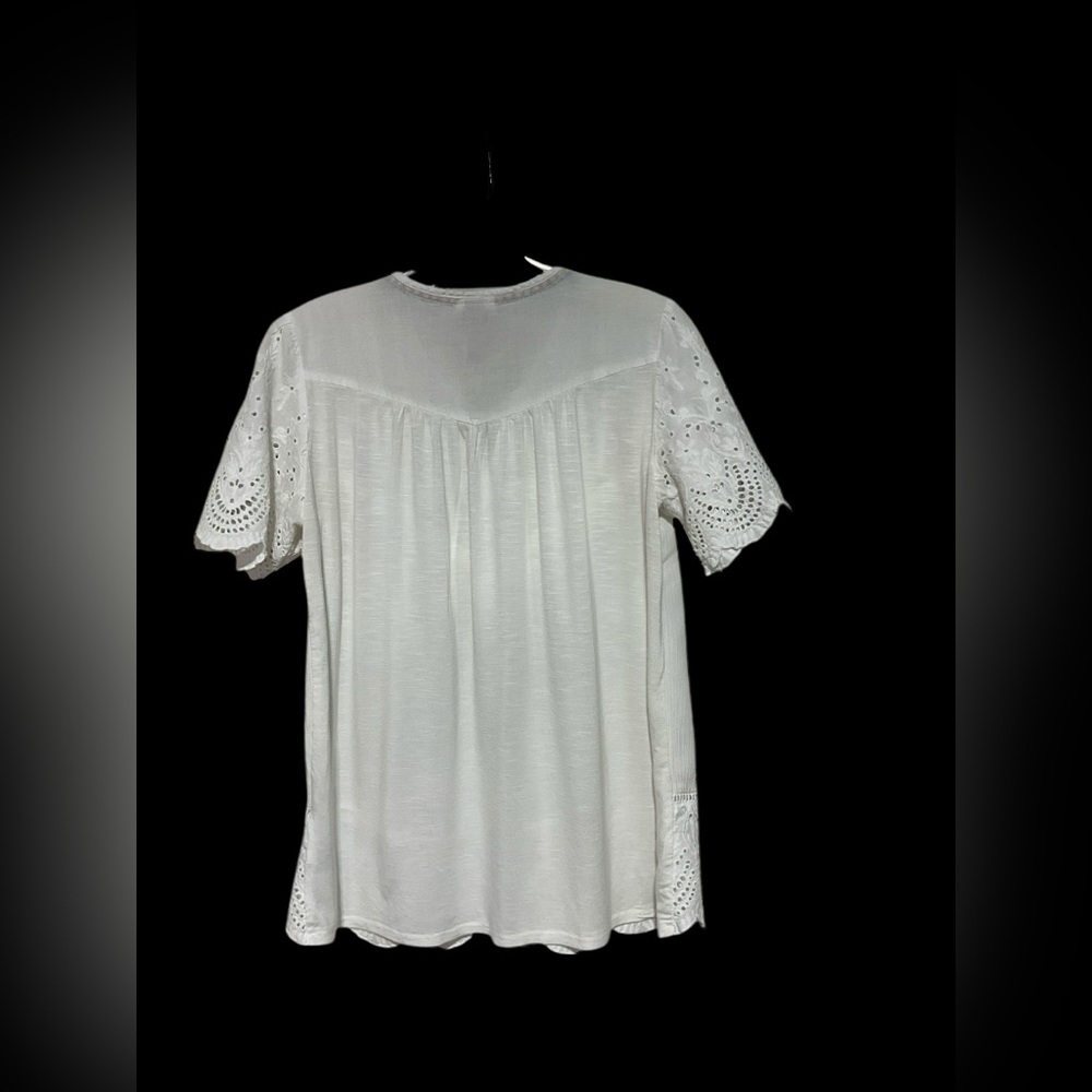 Knox Rose White Eyelet Top In Women's Size S - Picture 2 of 3
